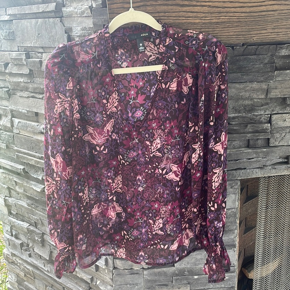 Aqua blouse.